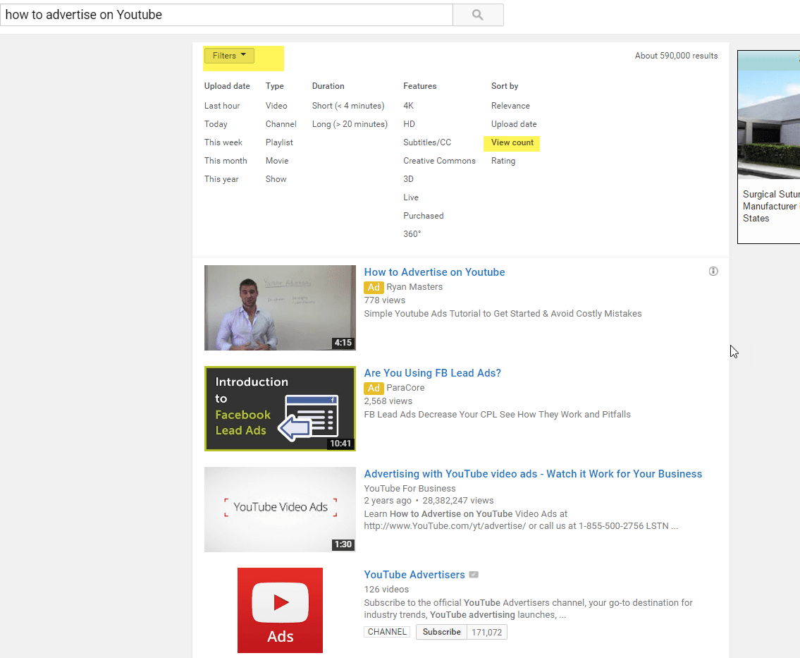youtube ad views
