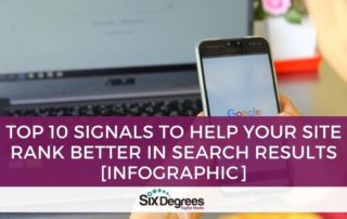 Top 10 Signals to Help Your Site Rank Better in Search Results Infographic