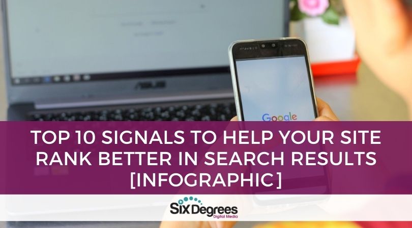 Top 10 Signals to Help Your Site Rank Better in Search Results Infographic