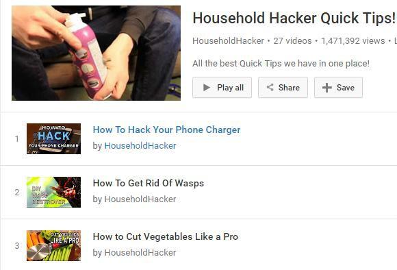household hacker tips