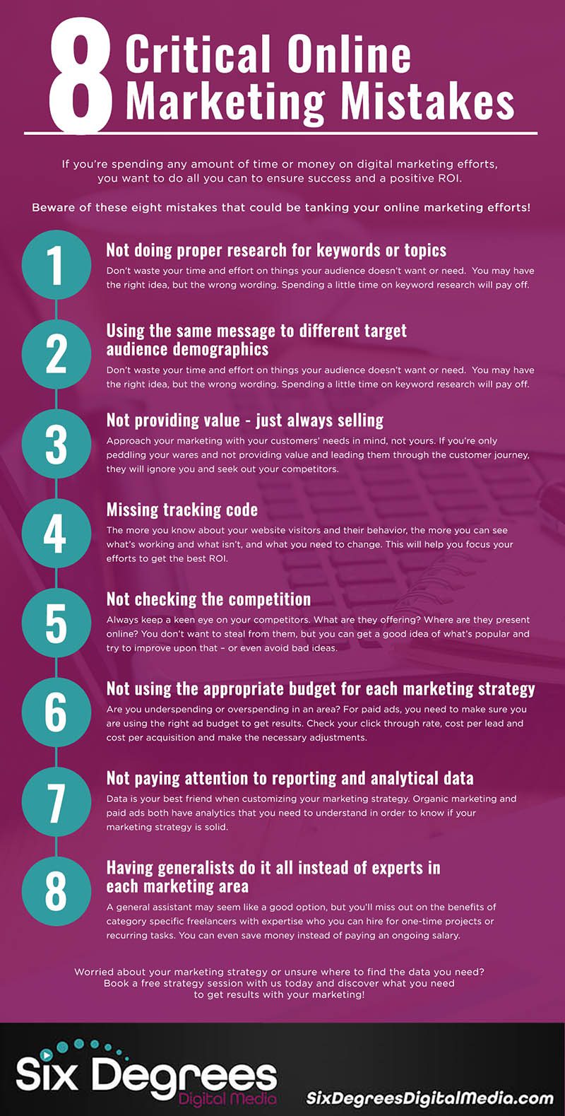 8 Critical Online Marketing Mistakes