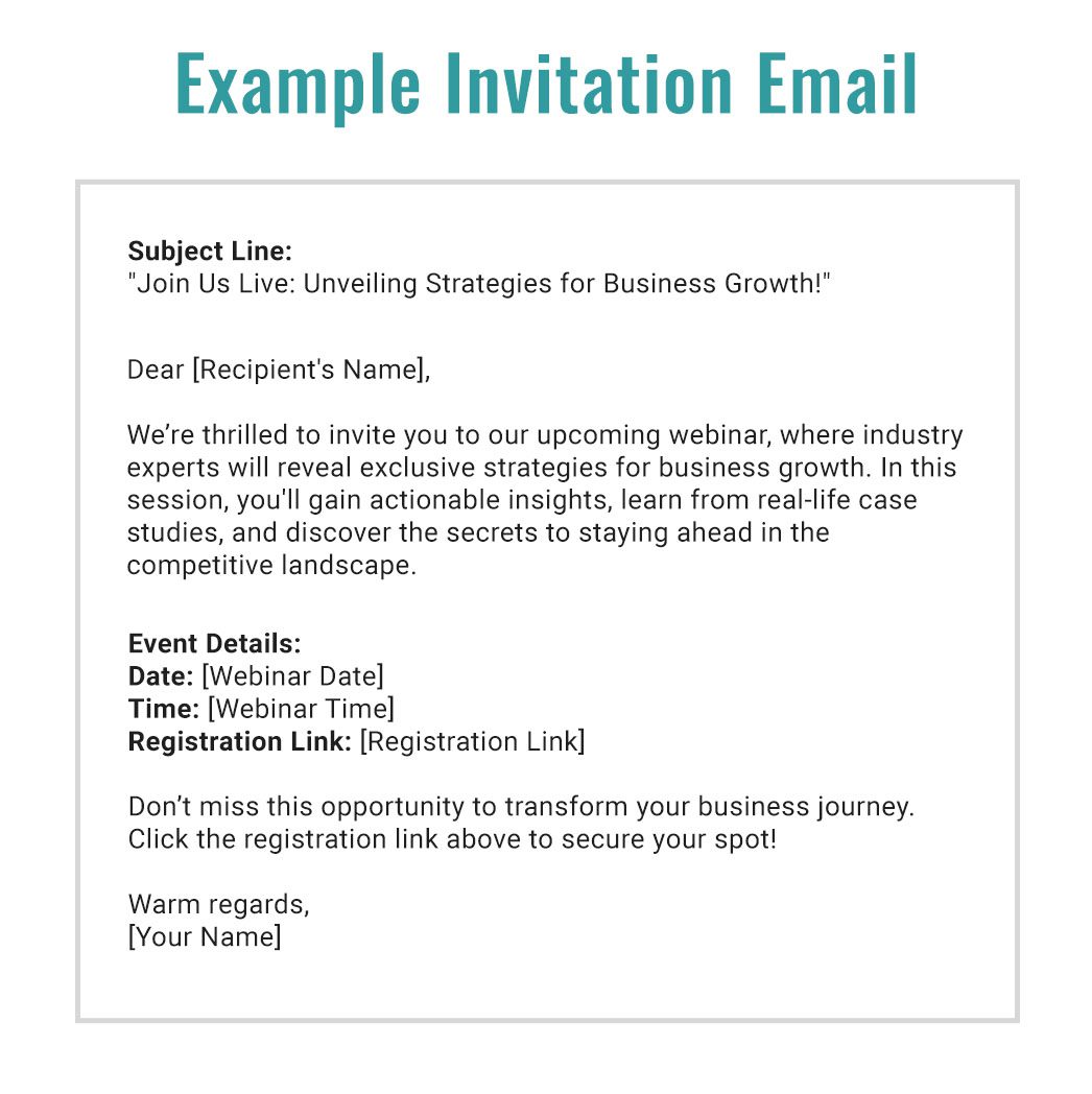 example invitation email