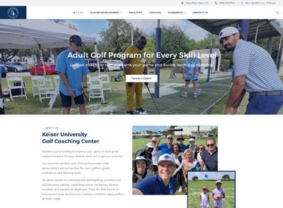 keiser golf coaching center